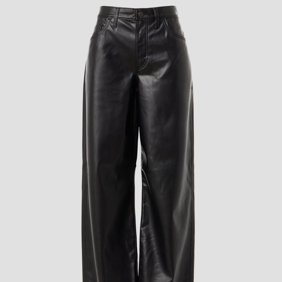 Levi's Pants - Levi's Baggy Leather Pants in Faux Black Leather, 32